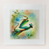 Praying Mantis 031024AREF144 - Watercolor ジグソーパズル (横)