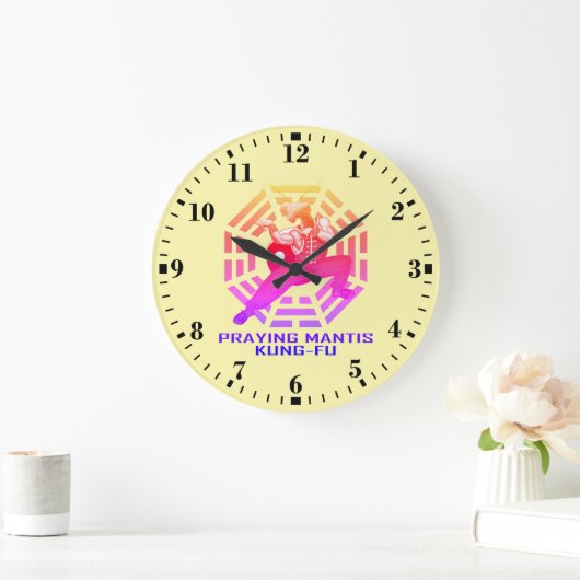 Praying Mantis Kung-Fu ラージ壁時計 (ホーム)