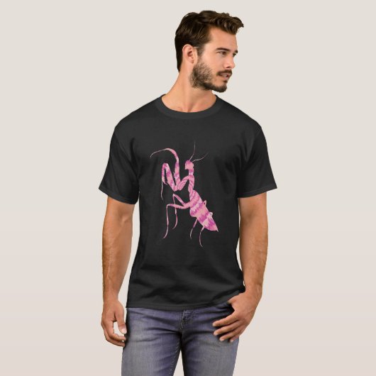 Praying Mantis Tye Die Insects Bugs Love Praying M Tシャツ (正面フル)