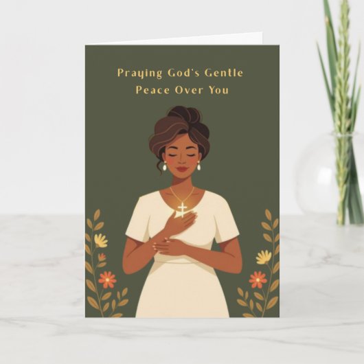 Praying Peace Greeting Card シーズンカード (正面)