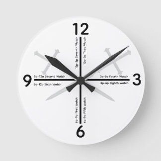 Praying the Watches Clock ラウンド壁時計