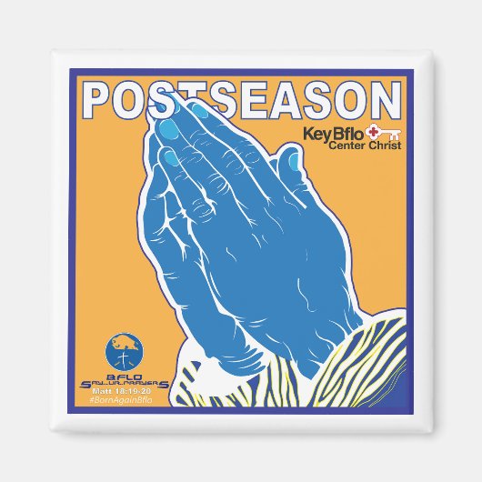 PRAYINGANDS BFLO POSTSEASON マグネット (正面)