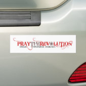 PRAYTHEREVOLUTIONのバンパーステッカー バンパーステッカー (車上)
