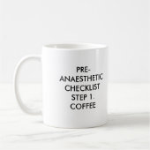 PRE-ANAESTHETIC CHECKLISTSTEP 1.のコーヒー、PRE-AN… コーヒーマグカップ (左)