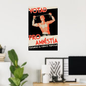 Pre-Civil War Spanish Poster Vote for Amnesty! ポスター (ホームオフィス)