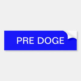 PRE DOGE (blue/white) bumper sticker バンパーステッカー