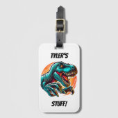 Pre-Historic Epic Dino Attack T-Rex ラゲッジタグ (正面縦)