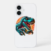 Pre-Historic Epic Dino Attack T-Rex iPhone 16ケース (裏面)