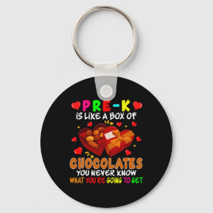 Pre-kおもしろいボックスのチョコレートのバレンタインデーティーッシュ キーホルダー