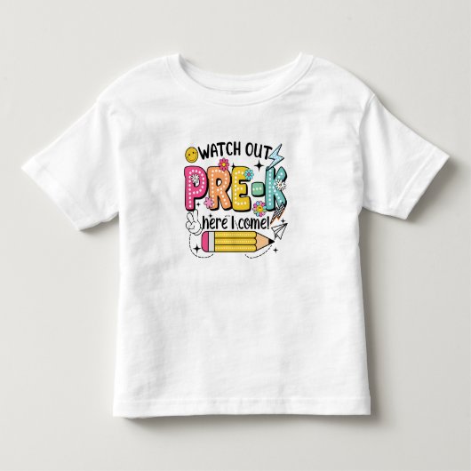 Pre-Kアドベンチャーの準備OK! トドラーTシャツ (正面)