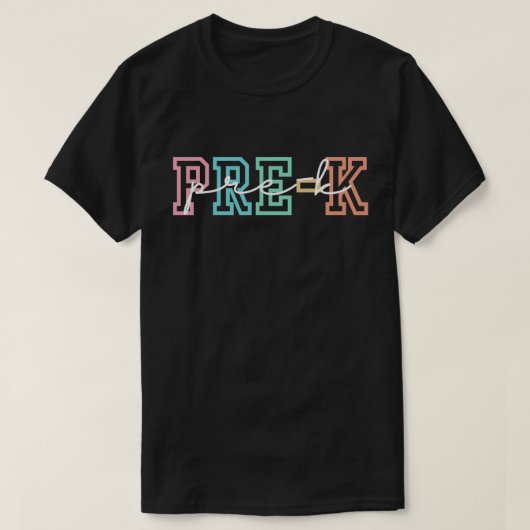 Pre-Kティーチャーシャツ、Pre-K Squad、Preschool Crew、 Tシャツ (デザイン正面)