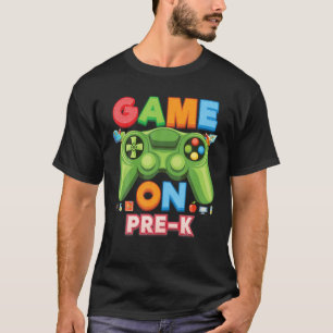 Pre-Kビデオゲームコンソール上のゲーム子供の学生教え Tシャツ