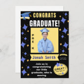 PRE-K卒業写真の発表2025 招待状 (正面/裏面)