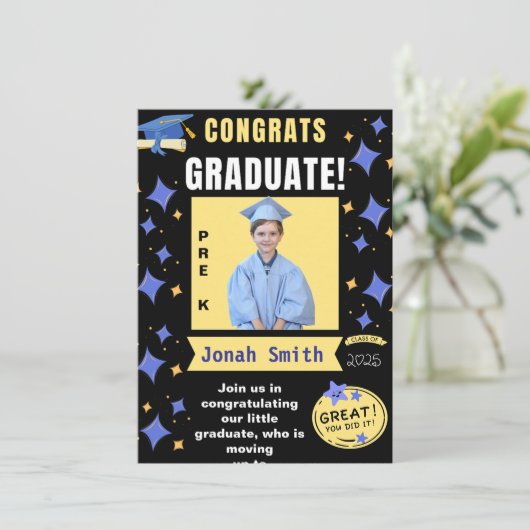 PRE-K卒業写真の発表2025 招待状 (スタンド正面)