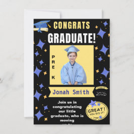 PRE-K卒業写真の発表2025 招待状