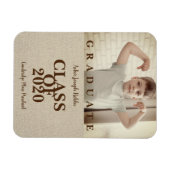 Pre-K卒業写真シャンディシンプルテキスタイル マグネット (横)