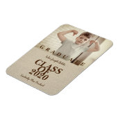 Pre-K卒業写真シャンディシンプルテキスタイル マグネット (左側)