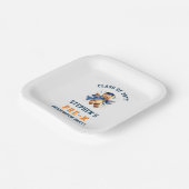 Pre-K卒業式かわいいテディパーティー ペーパープレート (傾斜あり)