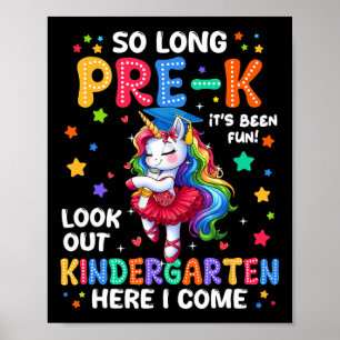 Pre-k卒業2025 Unicorn Girl Chargin He ポスター