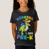 Pre-K型恐竜Tレックス新学期 Tシャツ (正面)