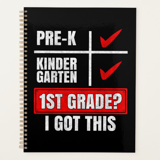 PRE-K 幼稚園 小学校1年生？やってみせる！ プランナー手帳 (正面)
