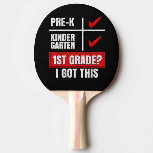 PRE-K 幼稚園 小学1年生？やってみせる！ 卓球ラケット (正面)