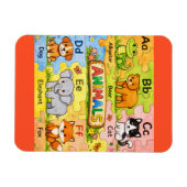 Pre-K Animal Alphabet Fridge Magnet マグネット (横)