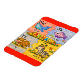 Pre-K Animal Alphabet Fridge Magnet W-Z マグネット (左側)