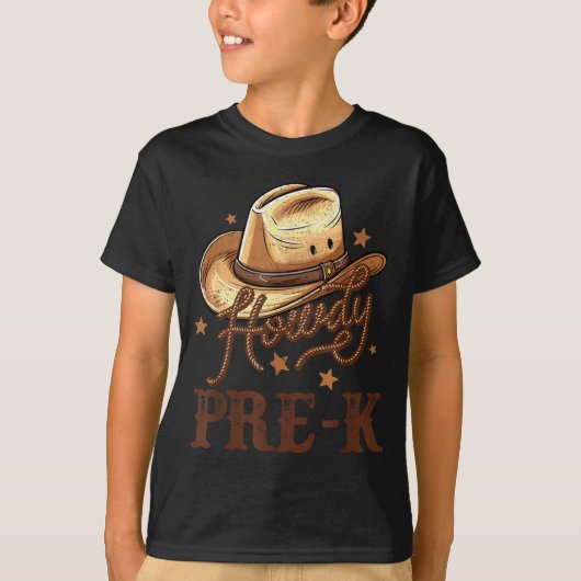 Pre K Country Howdy K Pre Western Rodeo Teacher Me Tシャツ (正面)