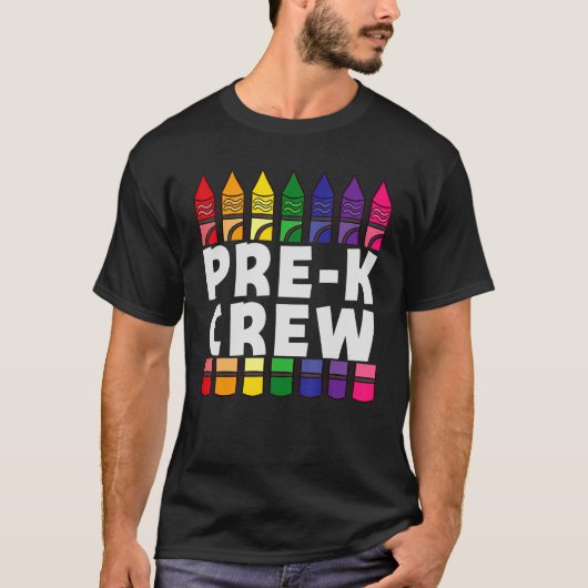 Pre K Crew Color Pencils新学期 Tシャツ (正面)
