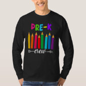 Pre K Crew Teacher Student Back To School Pre K Pe Tシャツ (正面)