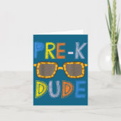 Pre-k Dude Back To School-first Day Of Preschool G カード (正面)