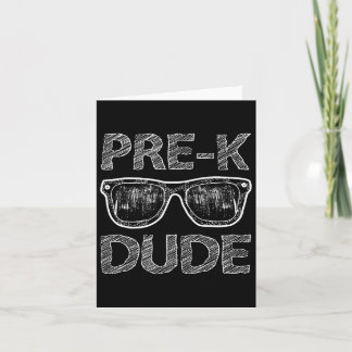 Pre-k Dude Back To School-first Day Of Preschool G カード
