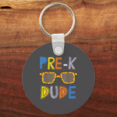 Pre-k Dude Back To School-first Day Of Preschool G キーホルダー (正面)
