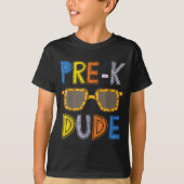 Pre-k Dude Back To School-first Day Of Preschool G Tシャツ (正面)
