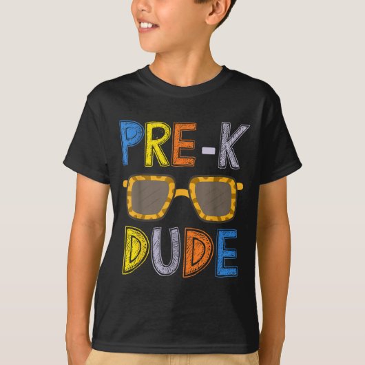 Pre-k Dude Back To School-first Day Of Preschool G Tシャツ (正面)