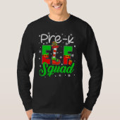 Pre K ELF Squad  Christmas ELF Kids Teacher Group Tシャツ (正面)