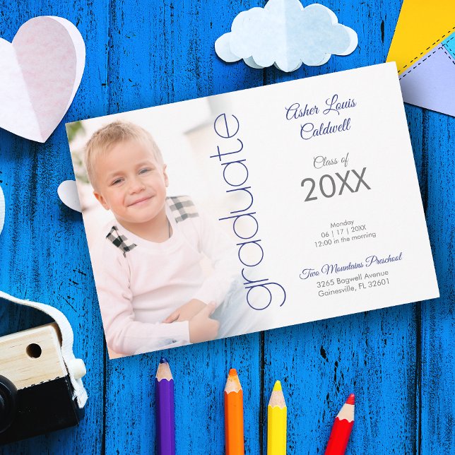 Pre-K Grad Minimalist Blue詳細写真 (クリエイターアップロード済み)