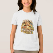 Pre-K Groovy Vibes Retro Design トライブレンドＴシャツ (正面)