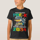 Pre-K Here I 来 Future  Class 2034 Tシャツ (正面)