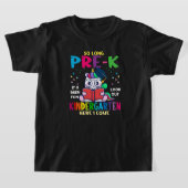 Pre-K Kindergarten Here I Come Unicorn Graduation Tシャツ (レイダウン)