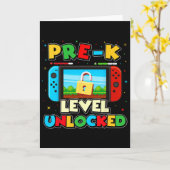 Pre-k Level Unlocked Video Gamer Boys Kids Ck To S カード (黄色い花)