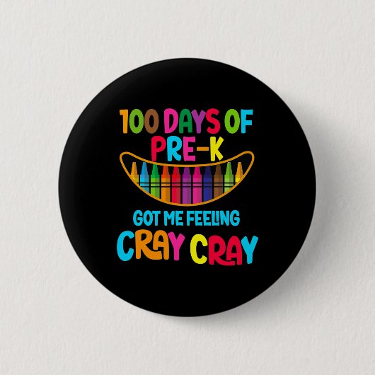 Pre-K Meの得Crayの感じ日 缶バッジ (正面)
