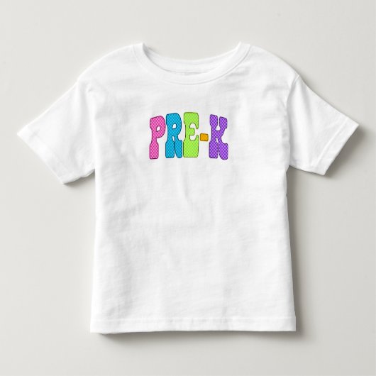 Pre-K Power: 個性豊かな小さなスタート トドラーTシャツ (正面)