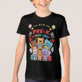 「Pre-K Power Crewの一員です！」 キッズ トライブレンドＴシャツ (正面)