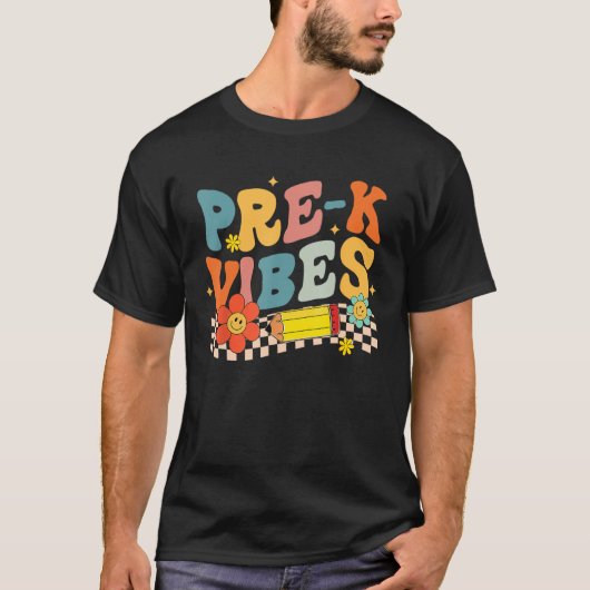 Pre K Rocks First Day of SchoolへようこそSc Tシャツ (正面)