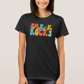 Pre K Rocks Kid Clourful Flowers Adorable Tシャツ (正面)