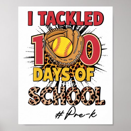 Pre-K Softbyll Leopard Kidsの100日に挑戦 ポスター (正面)