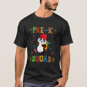 Pre-K Squad Panda Back To School Tシャツ (正面)