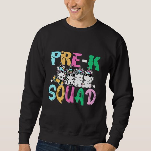 Pre-K Squad Unicorn Pre-K先生生 スウェットシャツ (正面)